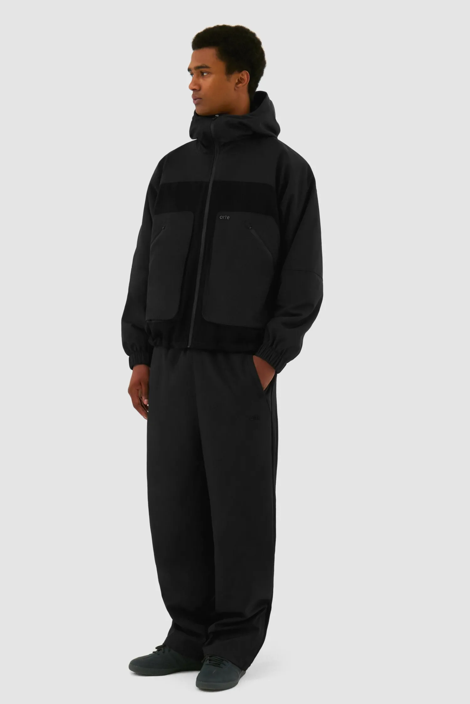 Arte Antwerp Pantalon technique en laine - Noir Online