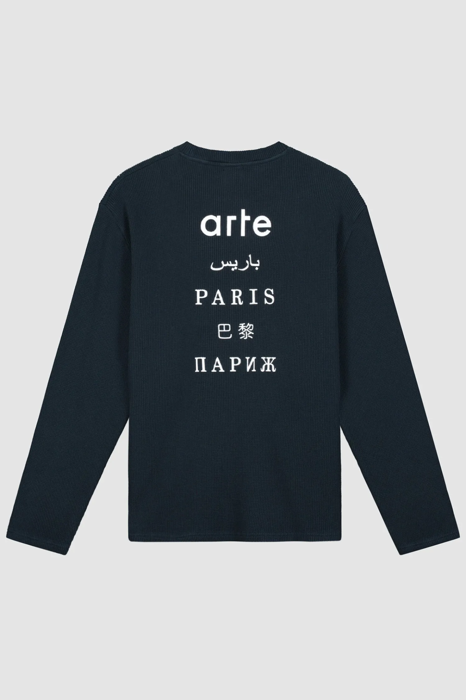 Arte Antwerp Paris Back Print Long Sleeve - Navy Marine Store