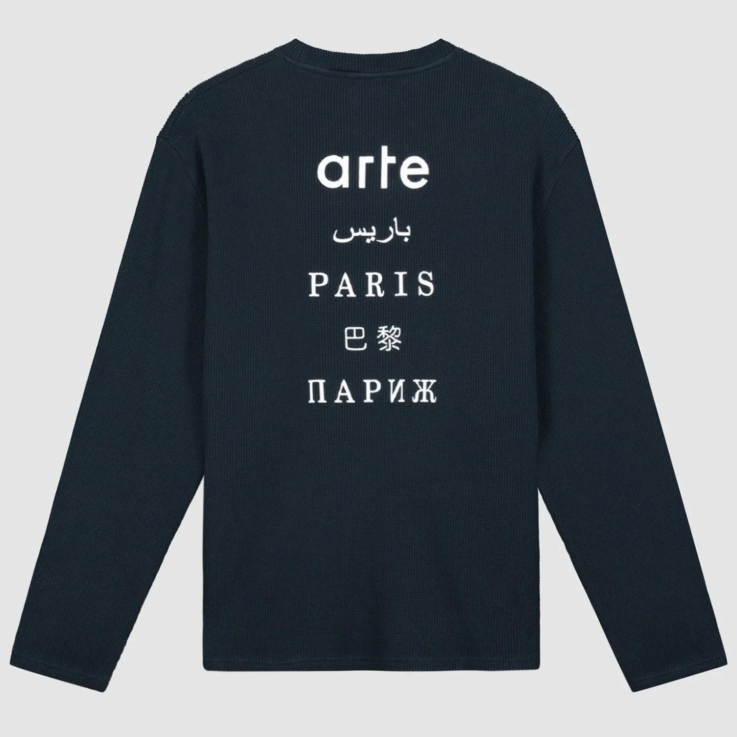 Arte Antwerp Paris Back Print Long Sleeve - Navy Marine Store