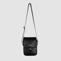 Arte Antwerp Sac à bandoulière en cuir - Noir Sale