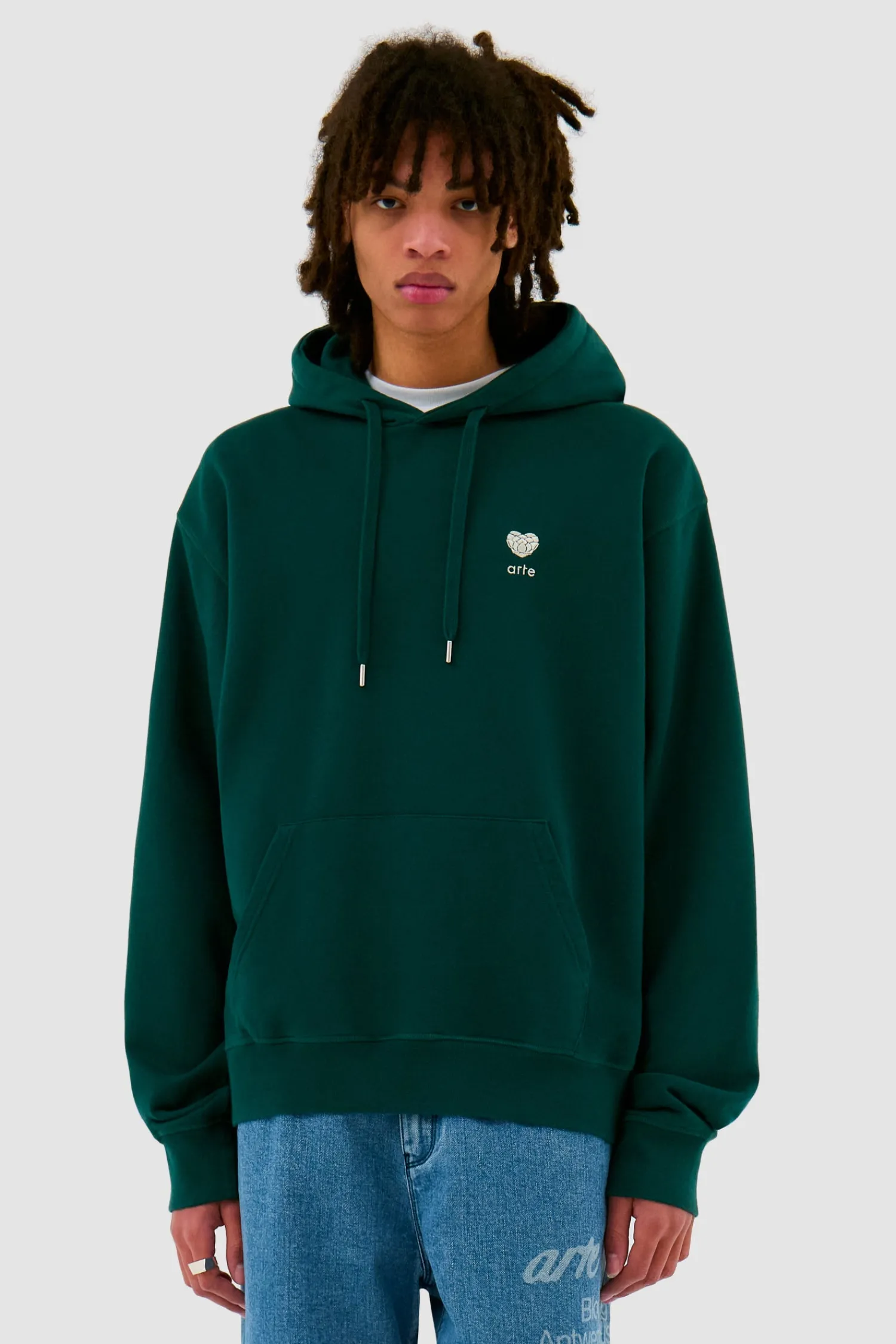 Arte Antwerp Sweat à capuche avec fleur en forme de cœur - vert Best Sale