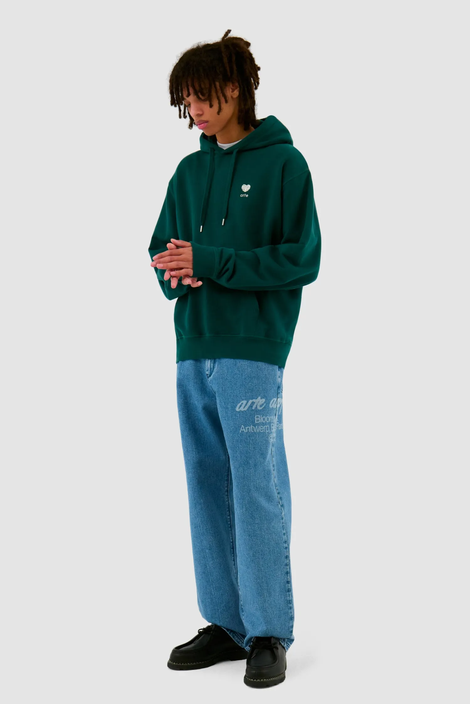 Arte Antwerp Sweat à capuche avec fleur en forme de cœur - vert Best Sale