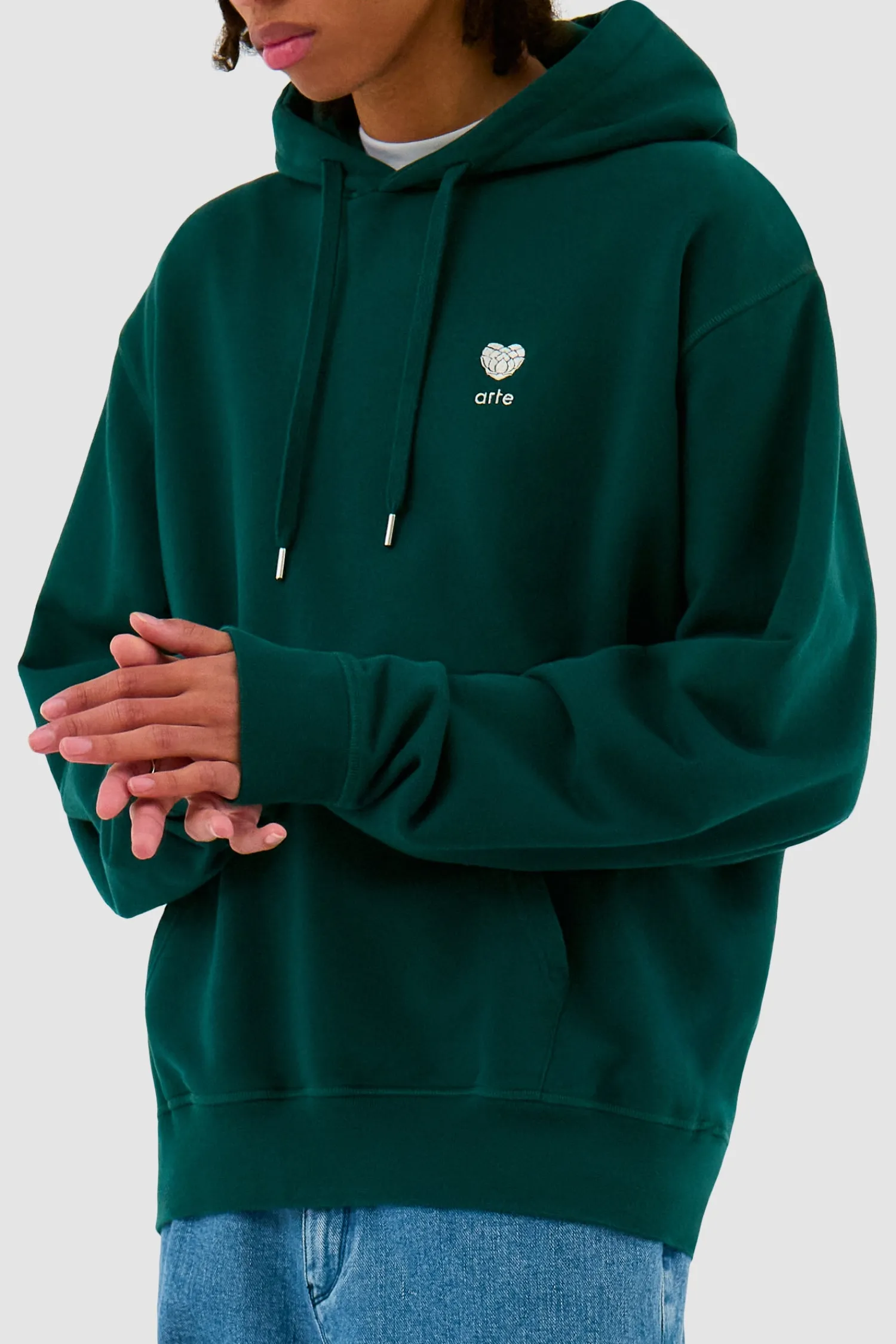 Arte Antwerp Sweat à capuche avec fleur en forme de cœur - vert Best Sale