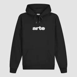Arte Antwerp Sweat à capuche avec logo brodé - Noir Sale