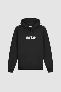 Arte Antwerp Sweat à capuche avec logo brodé - Noir Sale