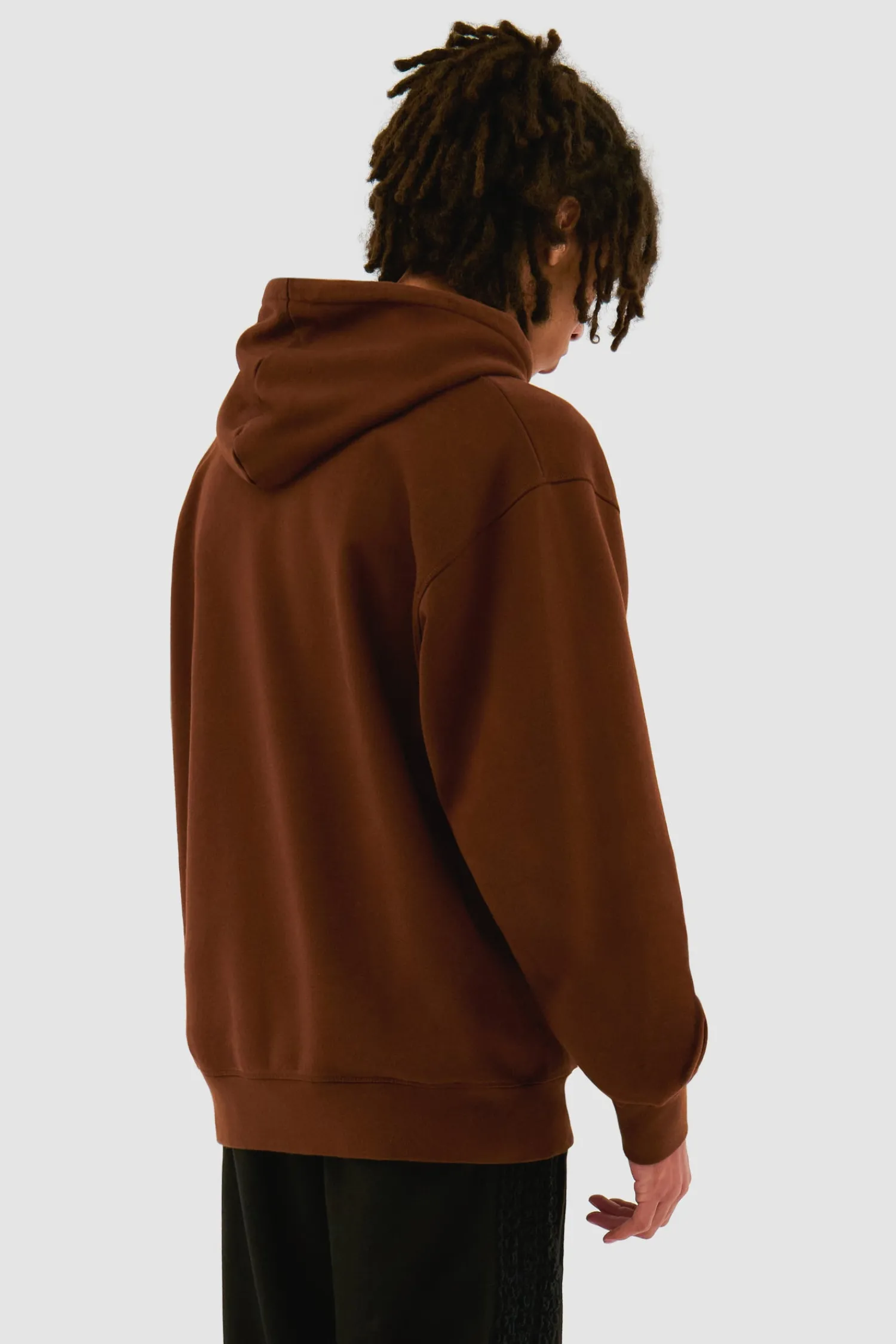 Arte Antwerp Sweat à capuche avec logo brodé - marron New