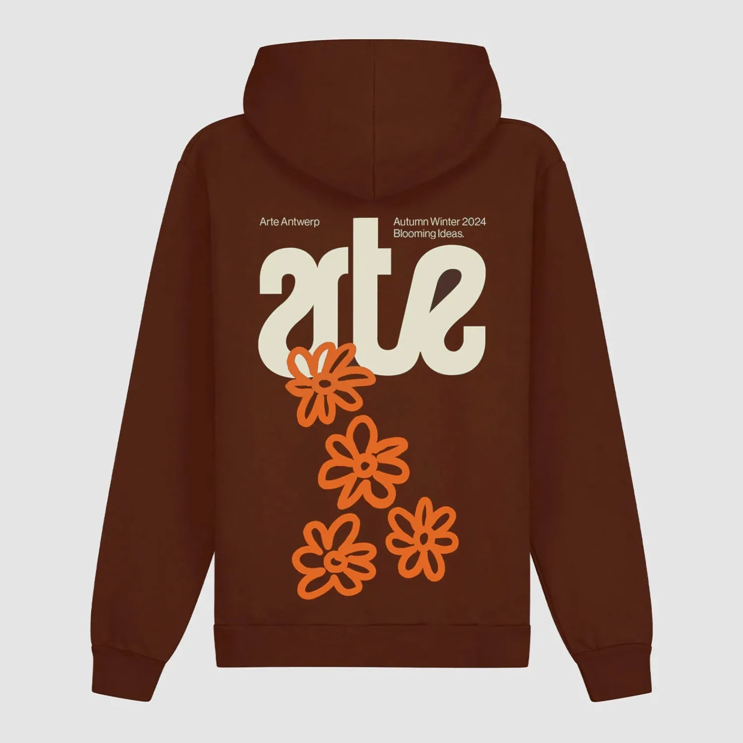Arte Antwerp Sweat à capuche Blooming Ideas - marron Sale