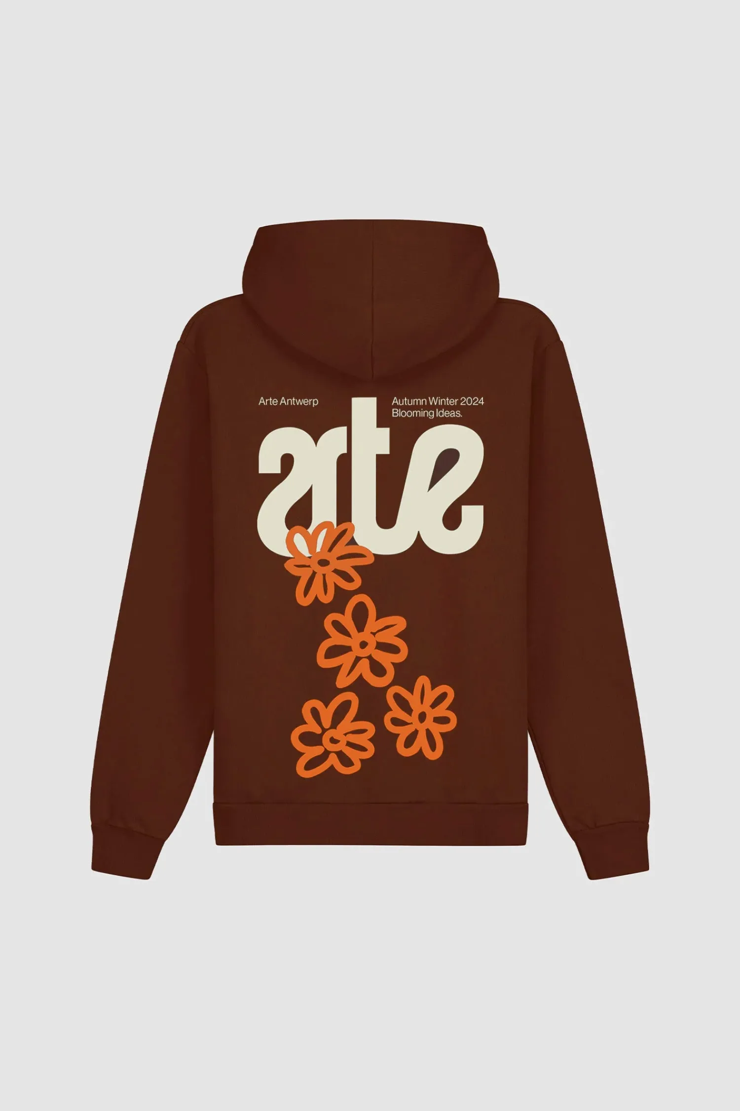 Arte Antwerp Sweat à capuche Blooming Ideas - marron Sale