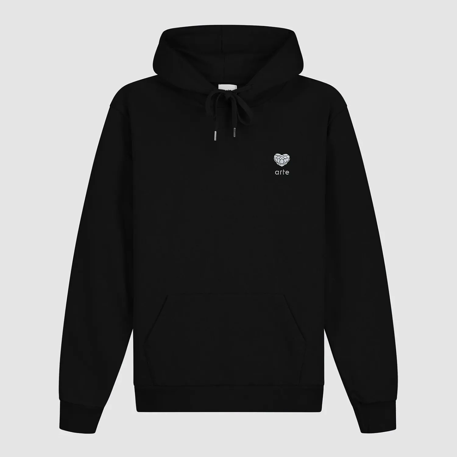 Arte Antwerp Sweat à capuche Heart Flower - Noir Cheap