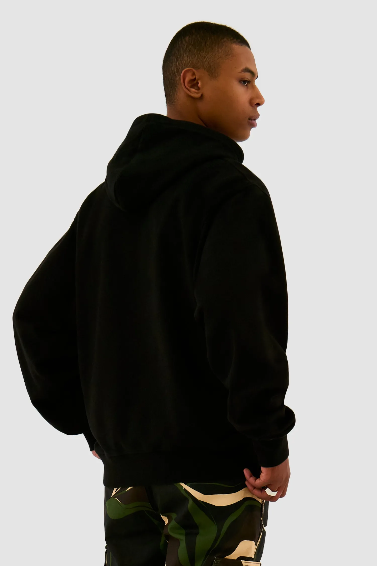 Arte Antwerp Sweat à capuche Heart Flower - Noir Cheap
