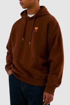 Arte Antwerp Sweat à capuche "Heart Flower" - marron Discount