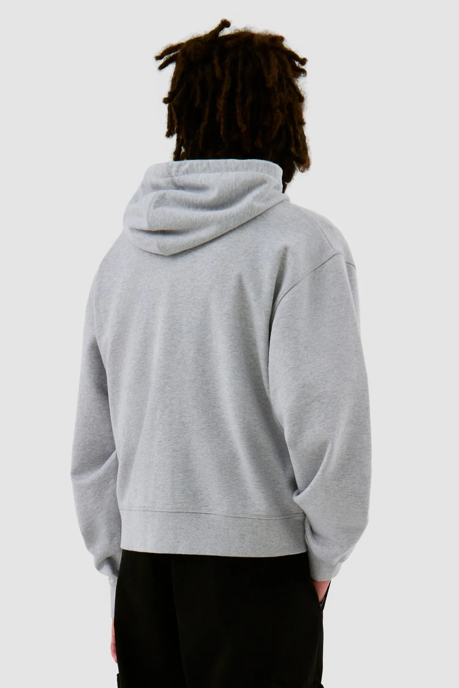 Arte Antwerp Sweat à capuche zippé avec logo fleuri - Gris New