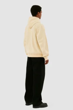 Arte Antwerp Sweat à capuche zippé brodé - Crème Online