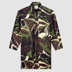 Arte Antwerp Trench-coat Camo - Camo Kaki Discount