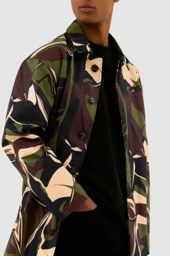 Arte Antwerp Trench-coat Camo - Camo Kaki Discount