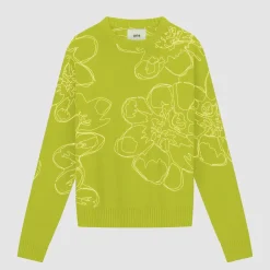 Arte Antwerp Tricot à fleurs brodées - Vert clair vertclair Fashion