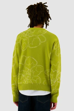 Arte Antwerp Tricot à fleurs brodées - Vert clair vertclair Fashion