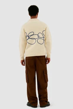 Arte Antwerp Tricot avec logo fleuri - Crème Hot