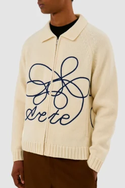 Arte Antwerp Tricot avec logo fleuri - Crème Hot