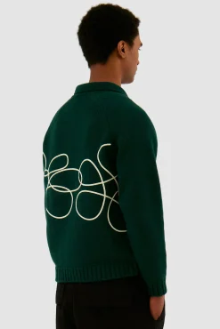 Arte Antwerp Tricot avec logo fleuri - vert Flash Sale
