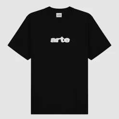 Arte Antwerp T-shirt à broderie Blur - Noir Sale