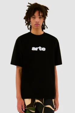 Arte Antwerp T-shirt à broderie Blur - Noir Sale