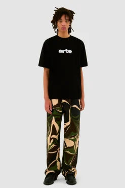 Arte Antwerp T-shirt à broderie Blur - Noir Sale