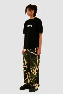 Arte Antwerp T-shirt à broderie Blur - Noir Sale