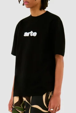 Arte Antwerp T-shirt à broderie Blur - Noir Sale