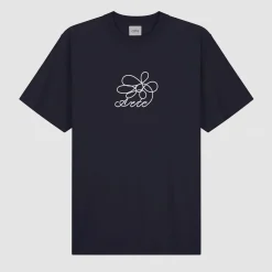 Arte Antwerp T-shirt à broderie de fleurs - Marine Store