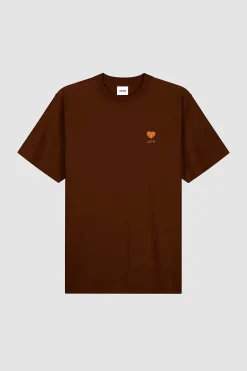Arte Antwerp T-shirt avec logo en forme de cœur - marron Discount