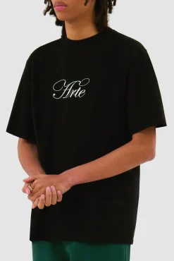Arte Antwerp T-shirt avec logo Script - Noir Flash Sale