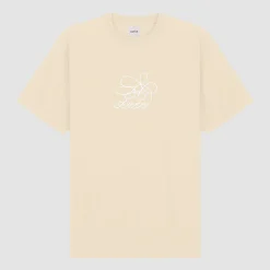 Arte Antwerp T-shirt brodé de fleurs - Crème Cheap