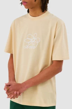 Arte Antwerp T-shirt brodé de fleurs - Crème Cheap