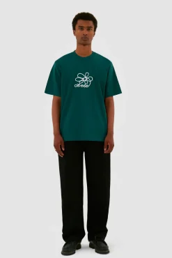 Arte Antwerp T-shirt brodé de fleurs - vert Flash Sale