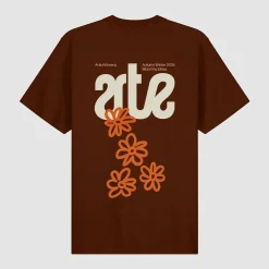 Arte Antwerp T-shirt dos fleuri - marron Best Sale