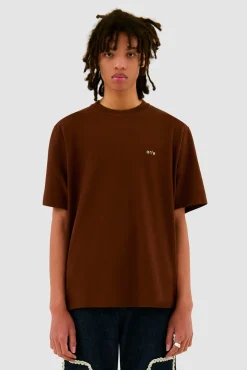 Arte Antwerp T-shirt dos fleuri - marron Best Sale