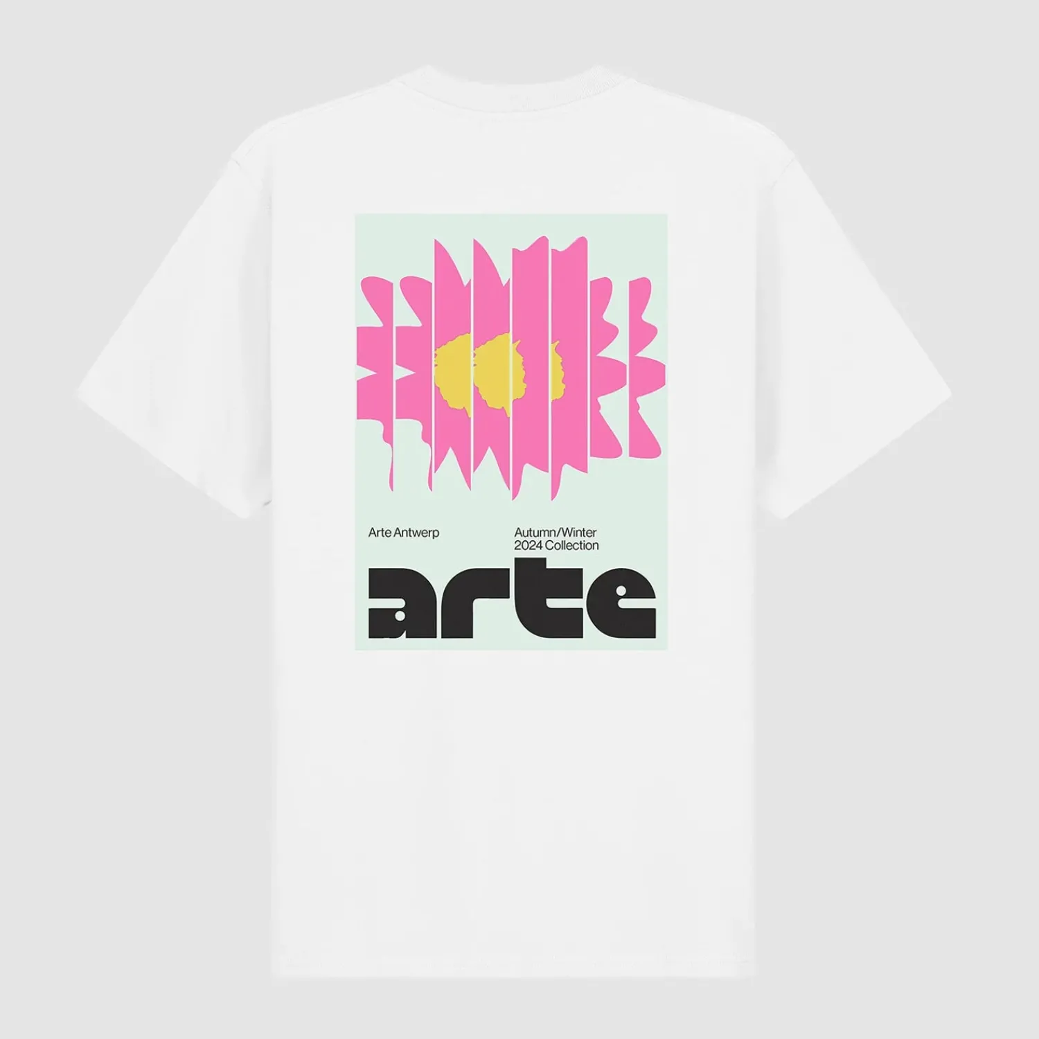 Arte Antwerp T-shirt Flower Poster - blanc Best Sale