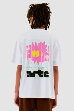 Arte Antwerp T-shirt Flower Poster - blanc Best Sale