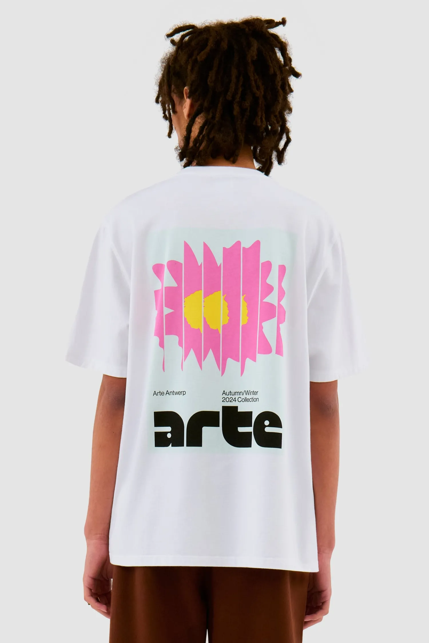 Arte Antwerp T-shirt Flower Poster - blanc Best Sale