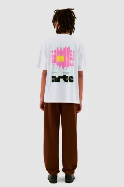 Arte Antwerp T-shirt Flower Poster - blanc Best Sale