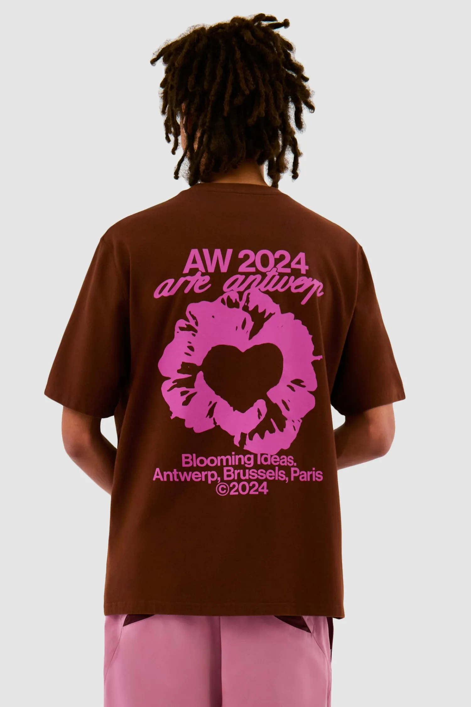 Arte Antwerp T-shirt Rose - marron Best Sale