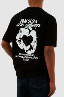Arte Antwerp T-shirt Rose - Noir Hot