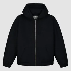 Arte Antwerp Veste à capuche en laine - Navy Marine Discount