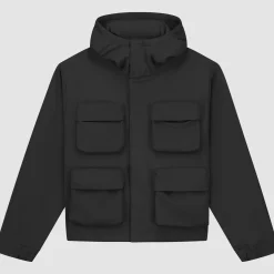 Arte Antwerp Veste à capuche en nylon avec poches 3D - Noir Store