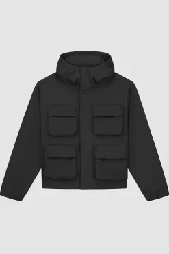 Arte Antwerp Veste à capuche en nylon avec poches 3D - Noir Store