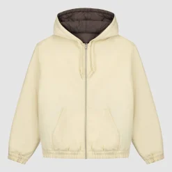 Arte Antwerp Veste à capuche réversible - Crème Cheap