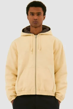 Arte Antwerp Veste à capuche réversible - Crème Cheap