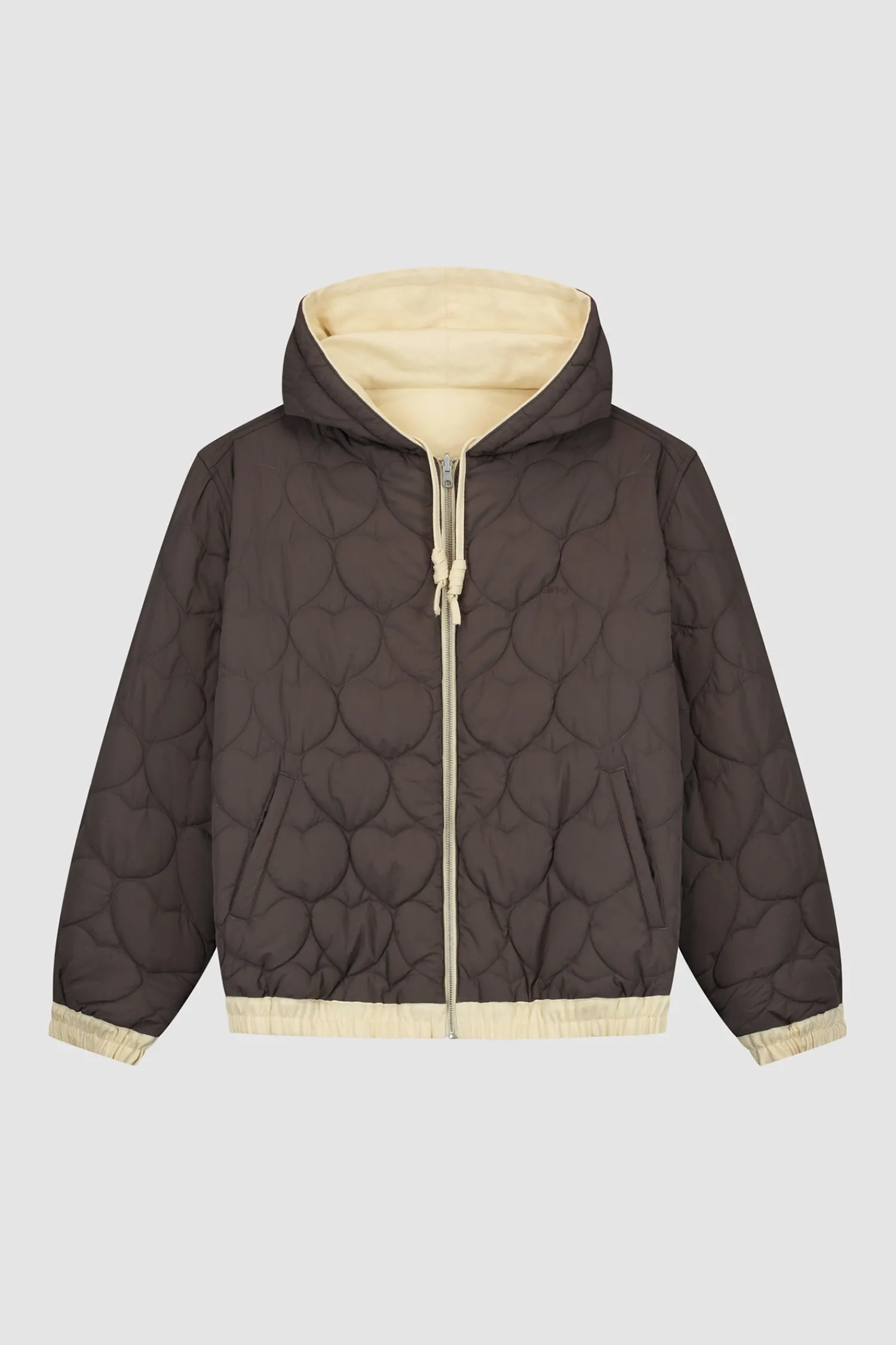 Arte Antwerp Veste à capuche réversible - Crème Cheap