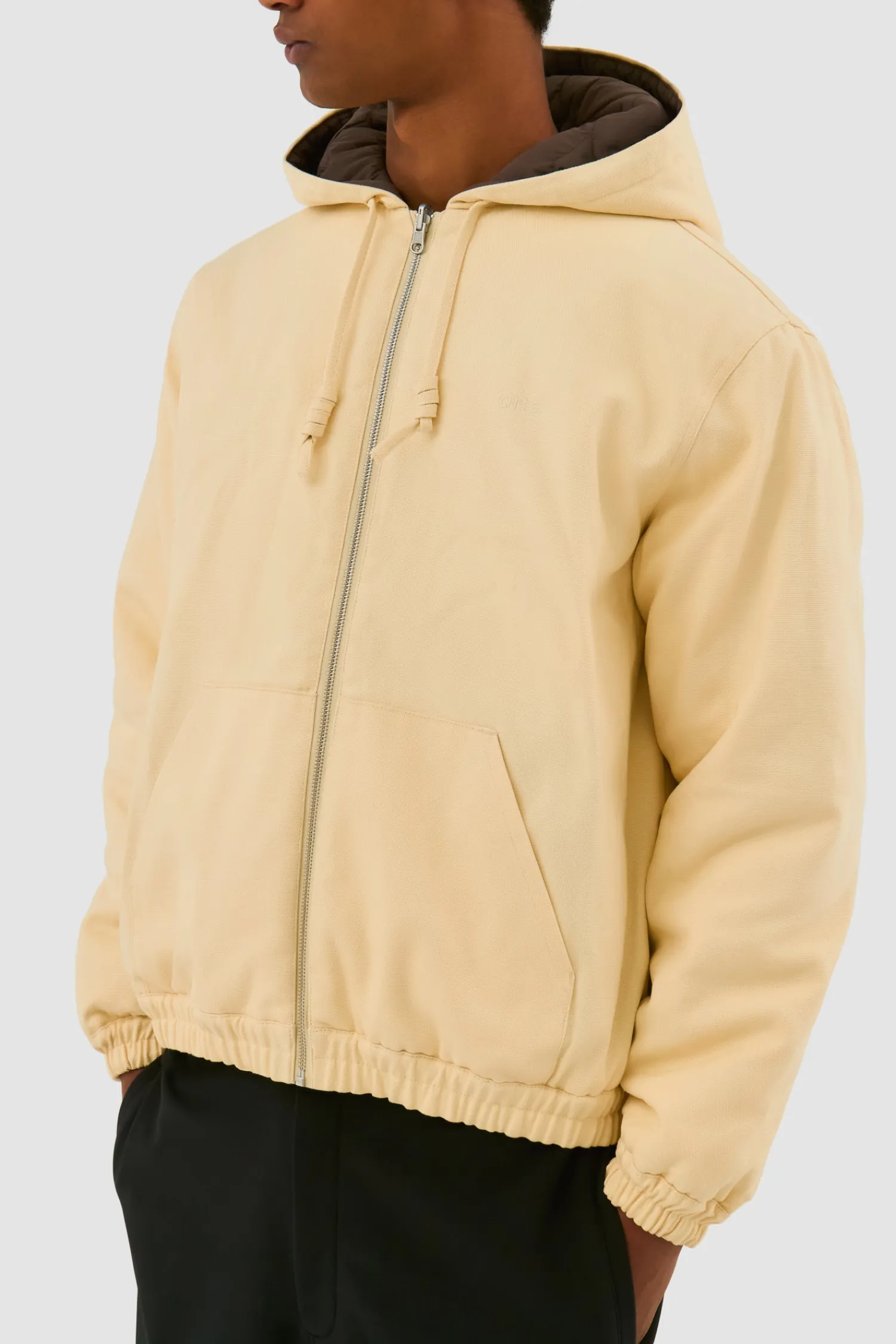 Arte Antwerp Veste à capuche réversible - Crème Cheap